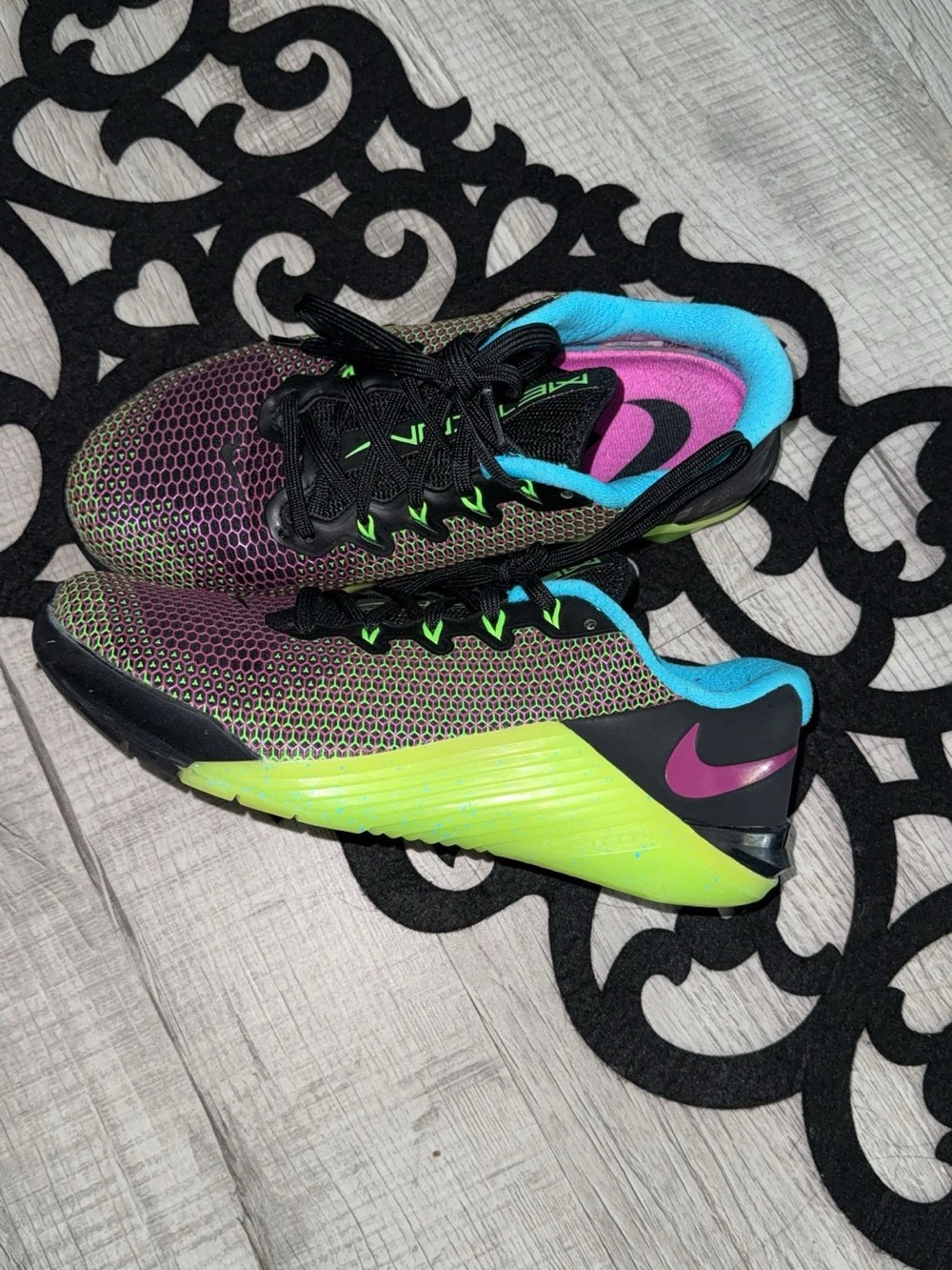 Nike Women’s Athletic Shoes in Neon Yellow, Pink & Teal